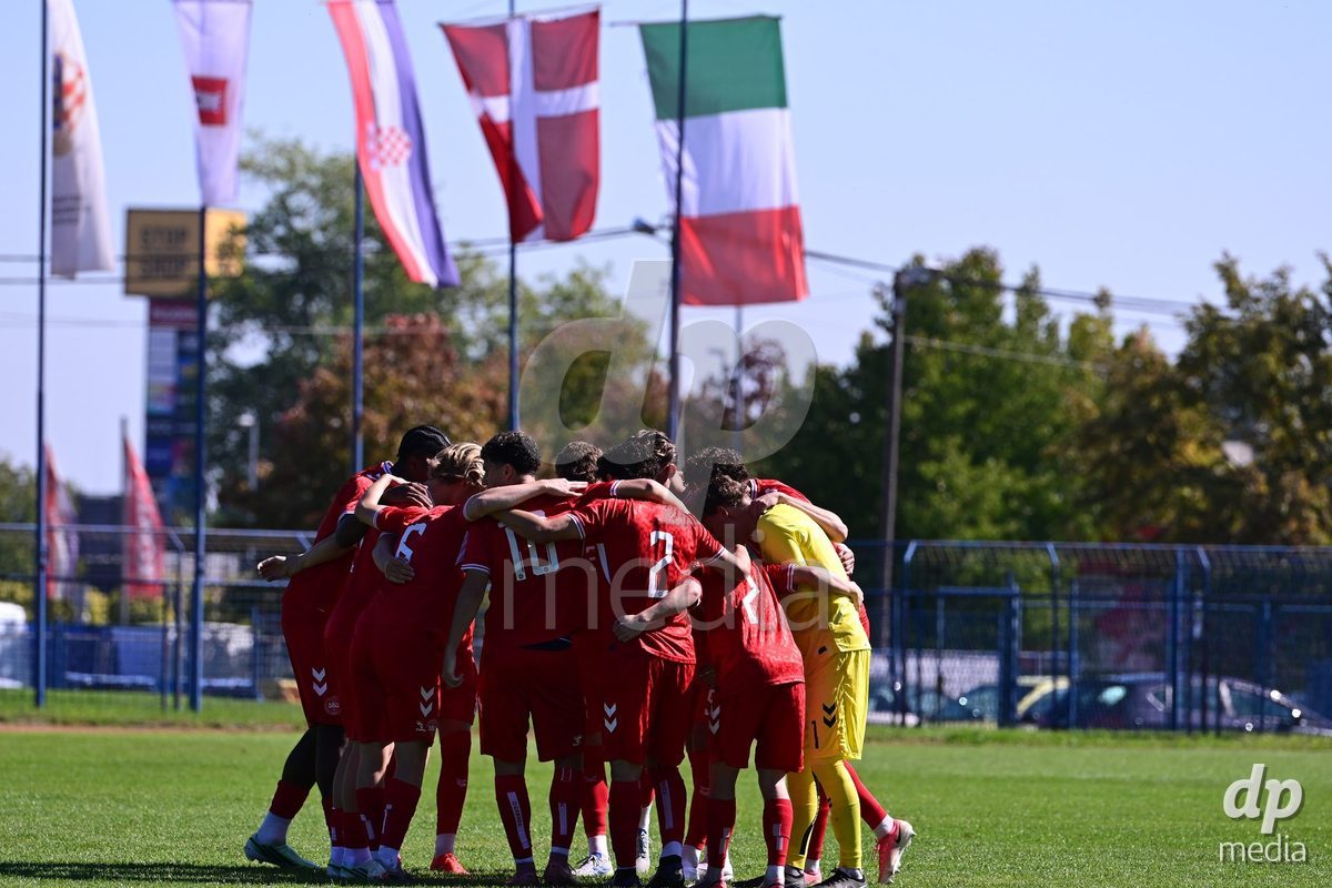 SAMOBOR, CROATIA - SEPTEMBER 29: Players of Denmark during the International Friendly match between Denmark U18 and Italy U18 on September 29, 2026 in Samobor, Croatia. Photo: Igor Soban/Pixsell / DP Media