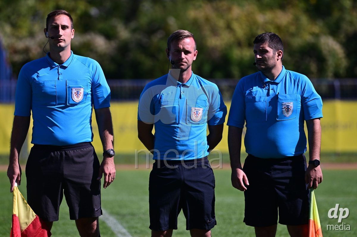 SAMOBOR, CROATIA - SEPTEMBER 29: Referees during the International Friendly match between Denmark U18 and Italy U18 on September 29, 2026 in Samobor, Croatia. Photo: Igor Soban/Pixsell / DP Media