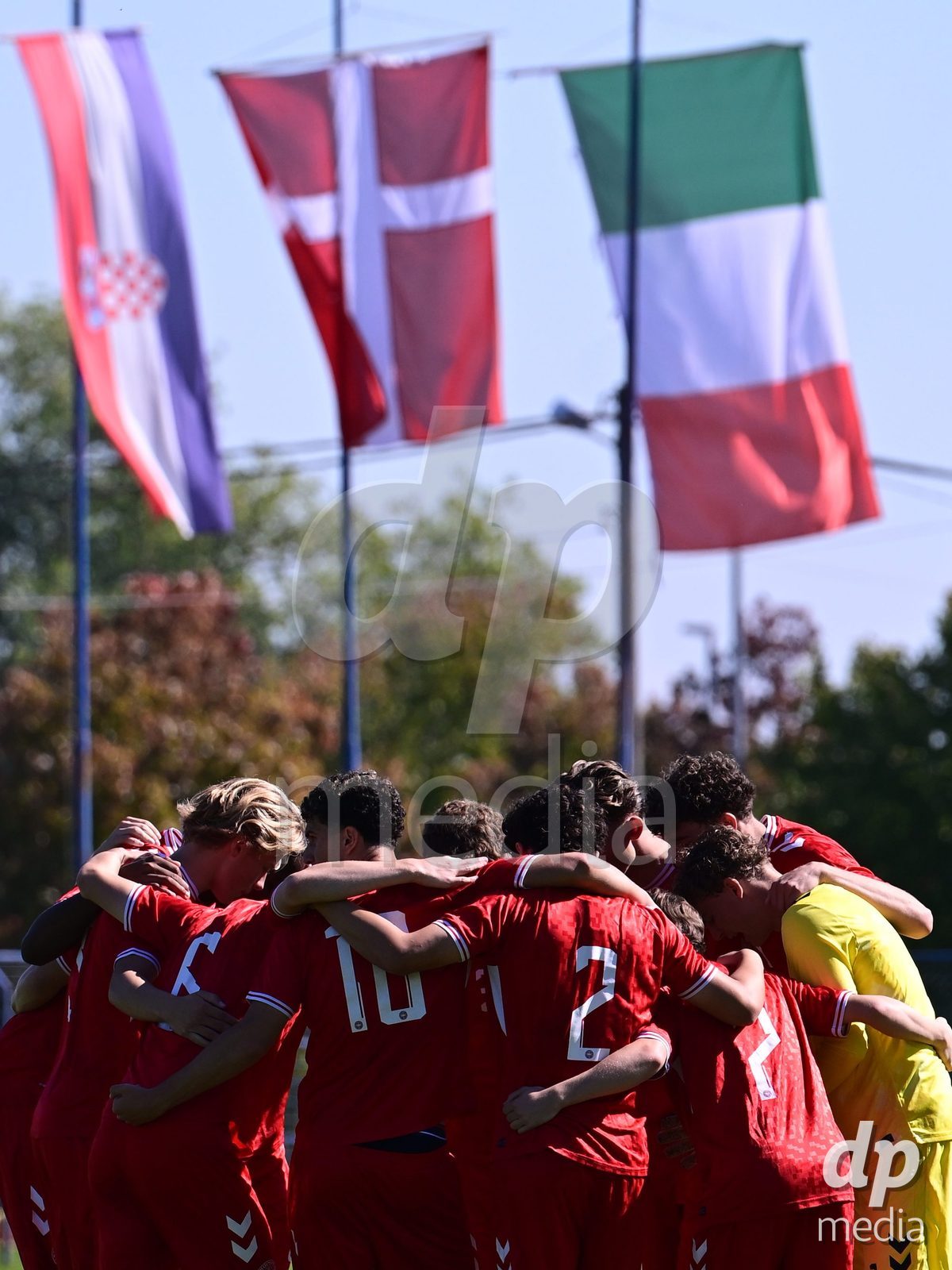 SAMOBOR, CROATIA - SEPTEMBER 29: Players of Denmark during the International Friendly match between Denmark U18 and Italy U18 on September 29, 2026 in Samobor, Croatia. Photo: Igor Soban/Pixsell / DP Media