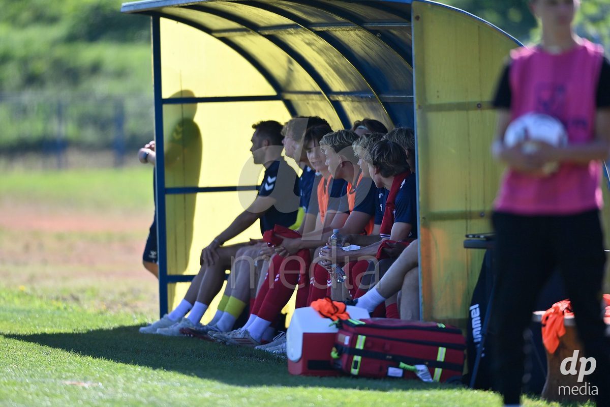 SAMOBOR, CROATIA - SEPTEMBER 29: Players of Denmark during the International Friendly match between Denmark U18 and Italy U18 on September 29, 2026 in Samobor, Croatia. Photo: Igor Soban/Pixsell / DP Media