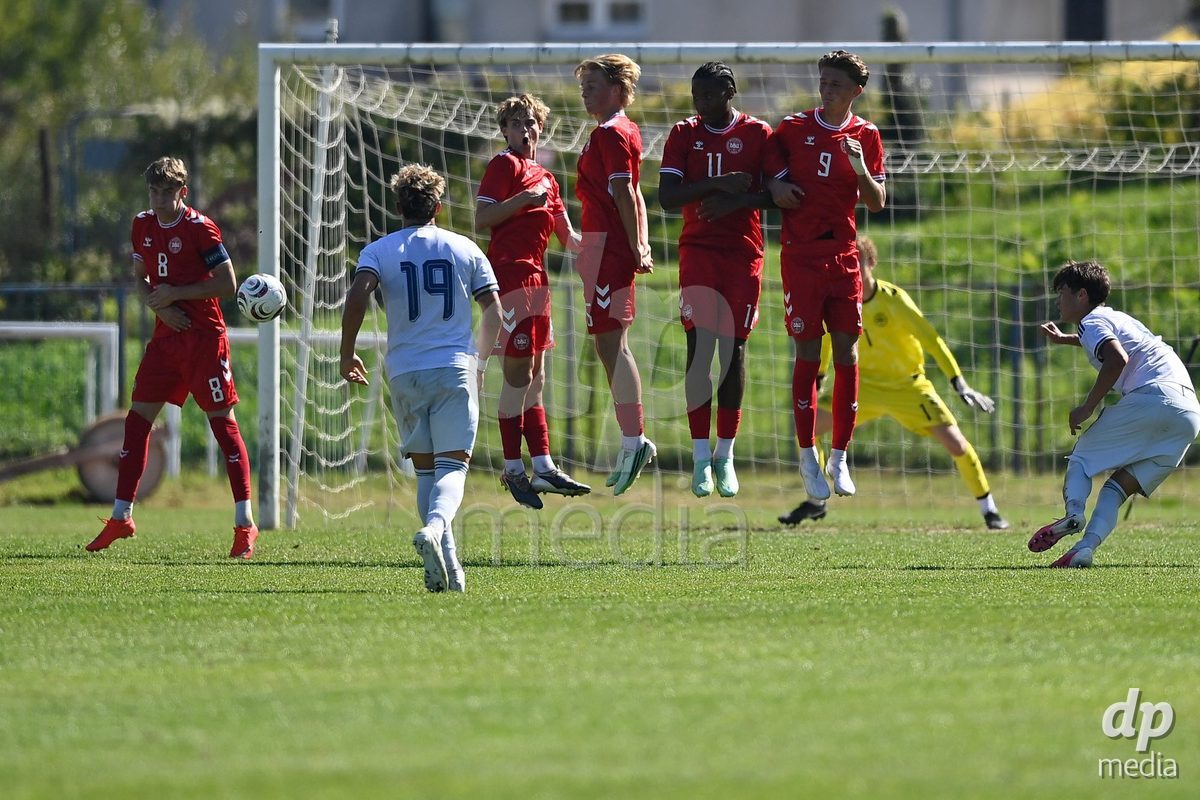 SAMOBOR, CROATIA - SEPTEMBER 29: Player of Denmark during the International Friendly match between Denmark U18 and Italy U18 on September 29, 2026 in Samobor, Croatia. Photo: Igor Soban/Pixsell / DP Media