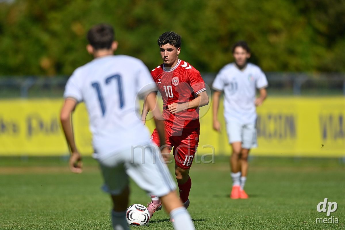 SAMOBOR, CROATIA - SEPTEMBER 29: Omran Khatar of Denmark during the International Friendly match between Denmark U18 and Italy U18 on September 29, 2026 in Samobor, Croatia. Photo: Igor Soban/Pixsell / DP Media