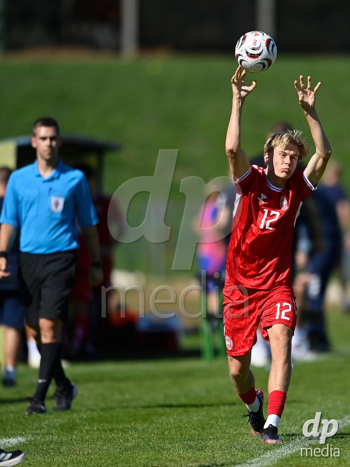 SAMOBOR, CROATIA - SEPTEMBER 29: Elias Warming Petersen of Denmark during the International Friendly match between Denmark U18 and Italy U18 on September 29, 2026 in Samobor, Croatia. Photo: Igor Soban/Pixsell / DP Media