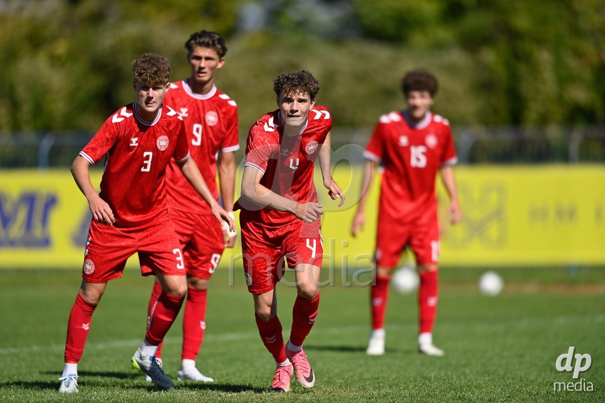 SAMOBOR, CROATIA - SEPTEMBER 29: Noah Madsen and Raphael Canut Pedersen of Denmark during the International Friendly match between Denmark U18 and Italy U18 on September 29, 2026 in Samobor, Croatia. Photo: Igor Soban/Pixsell / DP Media