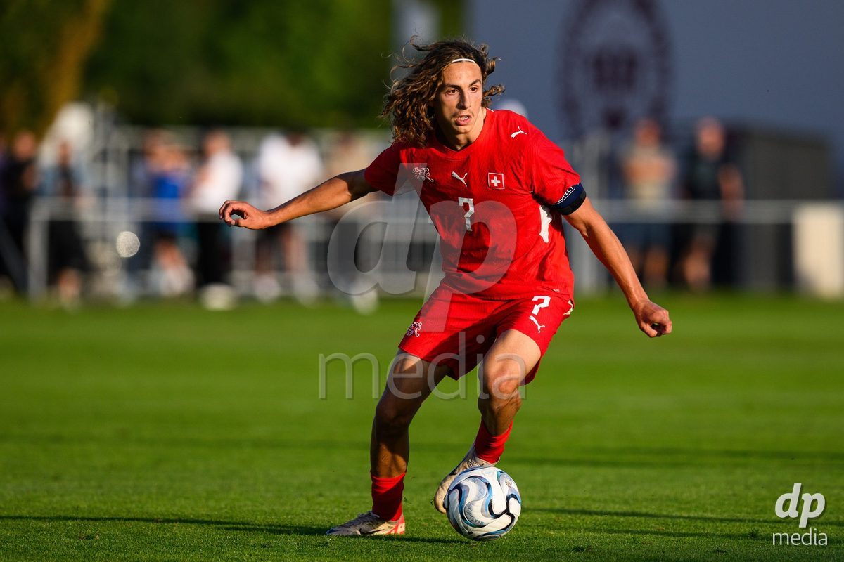 KOSMONSY, CZECH REPUBLIC - SEPTEMBER 28: Ivan Izquierdo of Switzerland during the International Friendly match between Czech Republic U18 and Switzerland U18 on September 28, 2026 in Kosmonsy, Czech Republic.