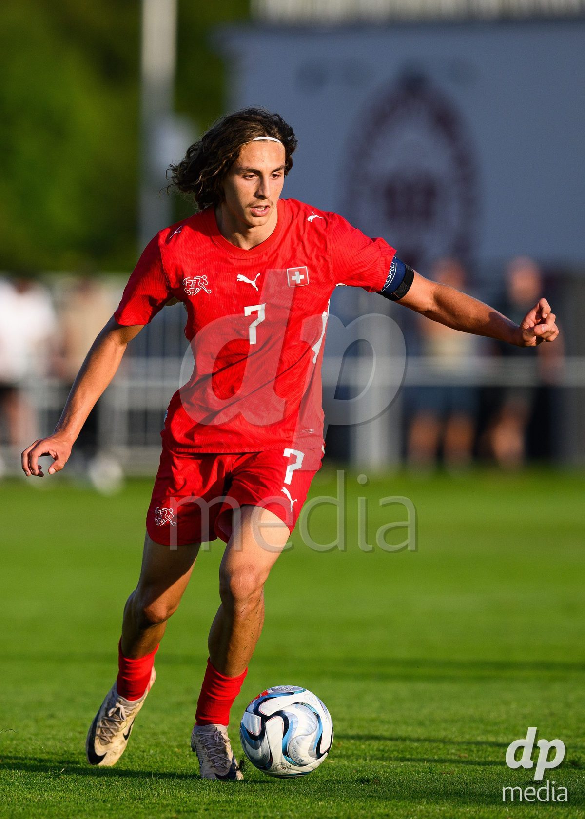 KOSMONSY, CZECH REPUBLIC - SEPTEMBER 28: Ivan Izquierdo of Switzerland during the International Friendly match between Czech Republic U18 and Switzerland U18 on September 28, 2026 in Kosmonsy, Czech Republic.