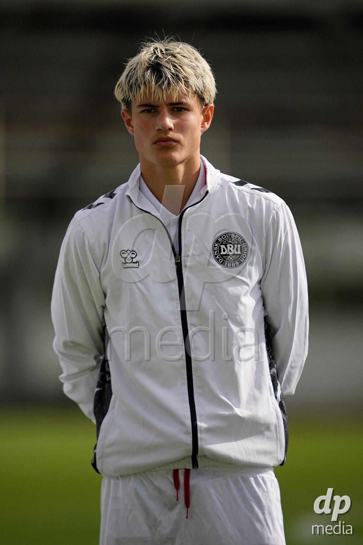 MEALHADA, PORTUGAL - SEPTEMBER 30: Karl Nielsen of Denmark during the International Friendly match between Denmark U17 and Qatar U17 at Estadio Municipal Dr. Americo Couto on September 30, 2026 in Mealhada, Portugal.