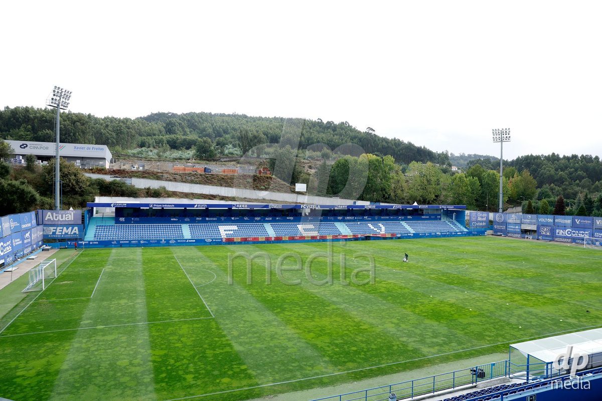 VIZELA, PORTUGAL - SEPTEMBER 30: Stadium FC Vizela during the International Friendly match between Denmark U19 and Austria U19 at Estadio FC Vizela on September 30, 2026 in Vizela, Portugal