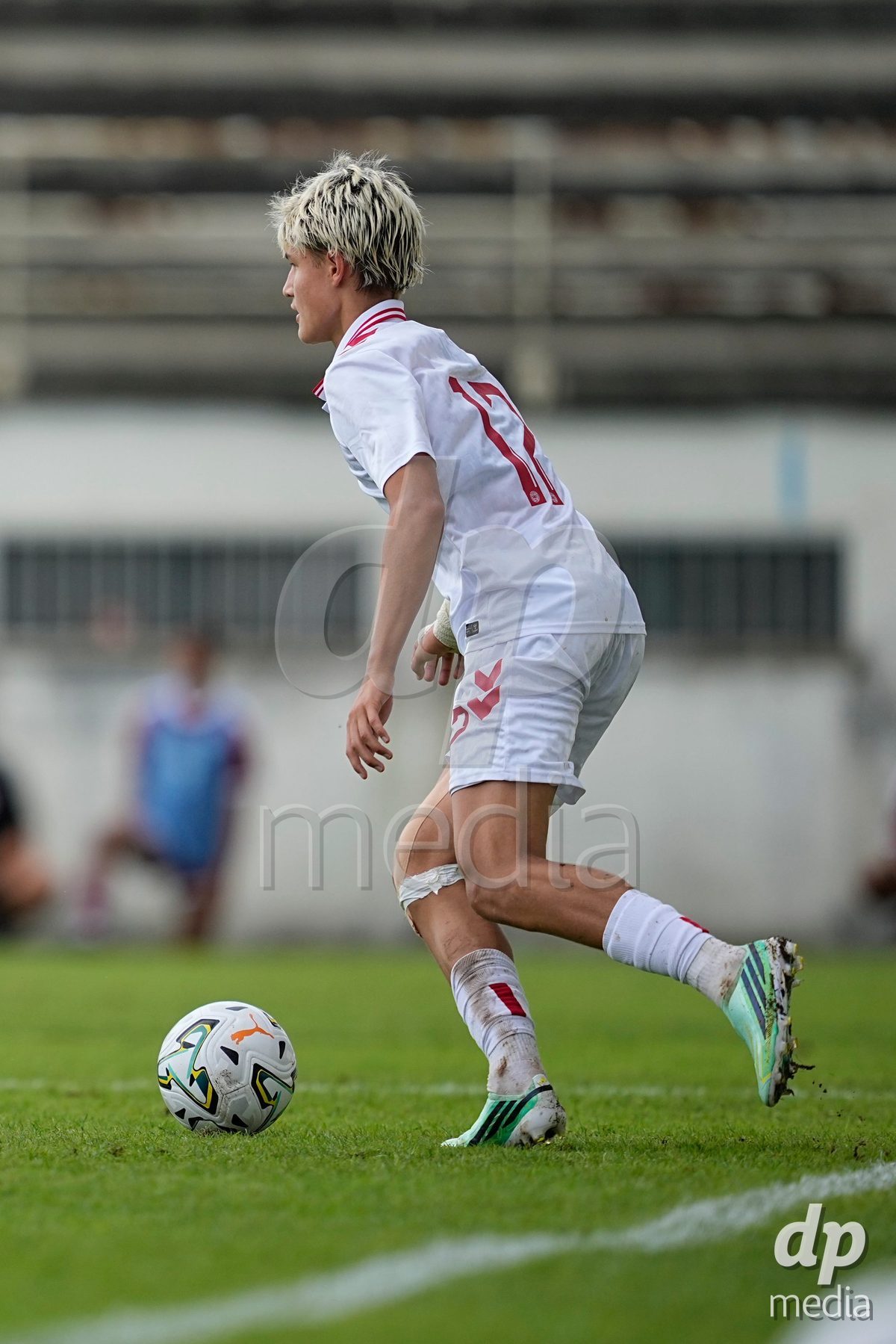 MEALHADA, PORTUGAL - SEPTEMBER 30: Karl Nielsen of Denmark during the International Friendly match between Denmark U17 and Qatar U17 at Estadio Municipal Dr. Americo Couto on September 30, 2026 in Mealhada, Portugal.