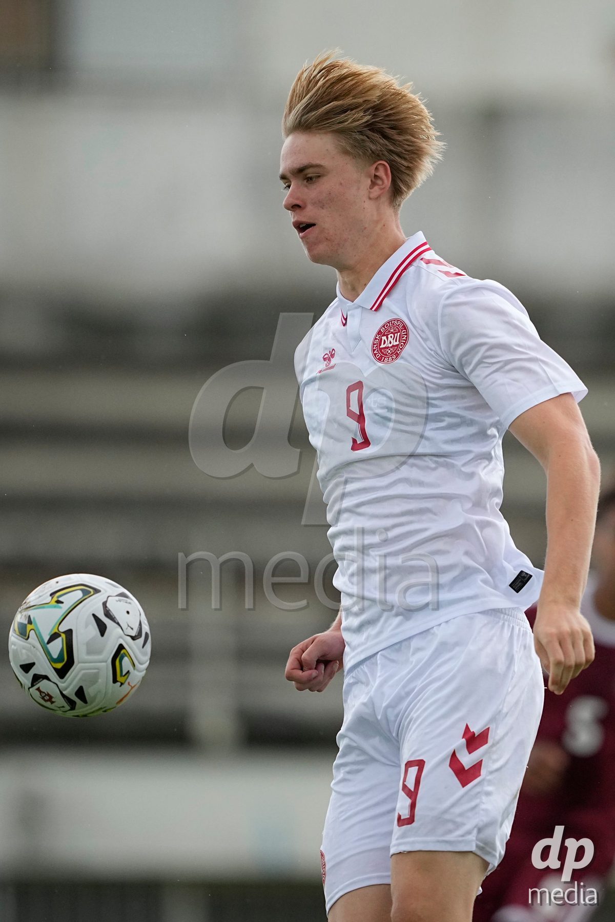 MEALHADA, PORTUGAL - SEPTEMBER 30: Tristan Thomsen of Denmark during the International Friendly match between Denmark U17 and Qatar U17 at Estadio Municipal Dr. Americo Couto on September 30, 2026 in Mealhada, Portugal.