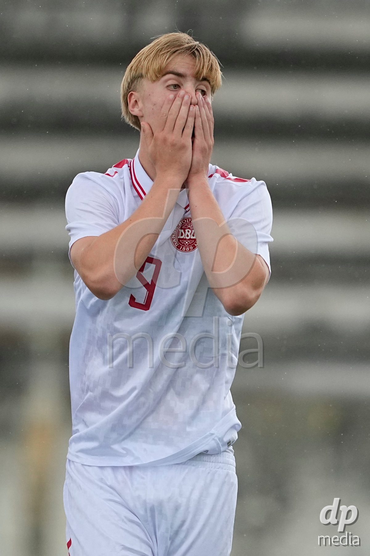 MEALHADA, PORTUGAL - SEPTEMBER 30: Tristan Thomsen of Denmark during the International Friendly match between Denmark U17 and Qatar U17 at Estadio Municipal Dr. Americo Couto on September 30, 2026 in Mealhada, Portugal.