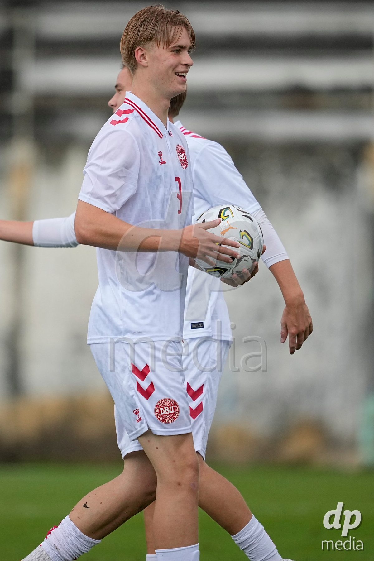MEALHADA, PORTUGAL - SEPTEMBER 30: Tristan Thomsen of Denmark during the International Friendly match between Denmark U17 and Qatar U17 at Estadio Municipal Dr. Americo Couto on September 30, 2026 in Mealhada, Portugal.