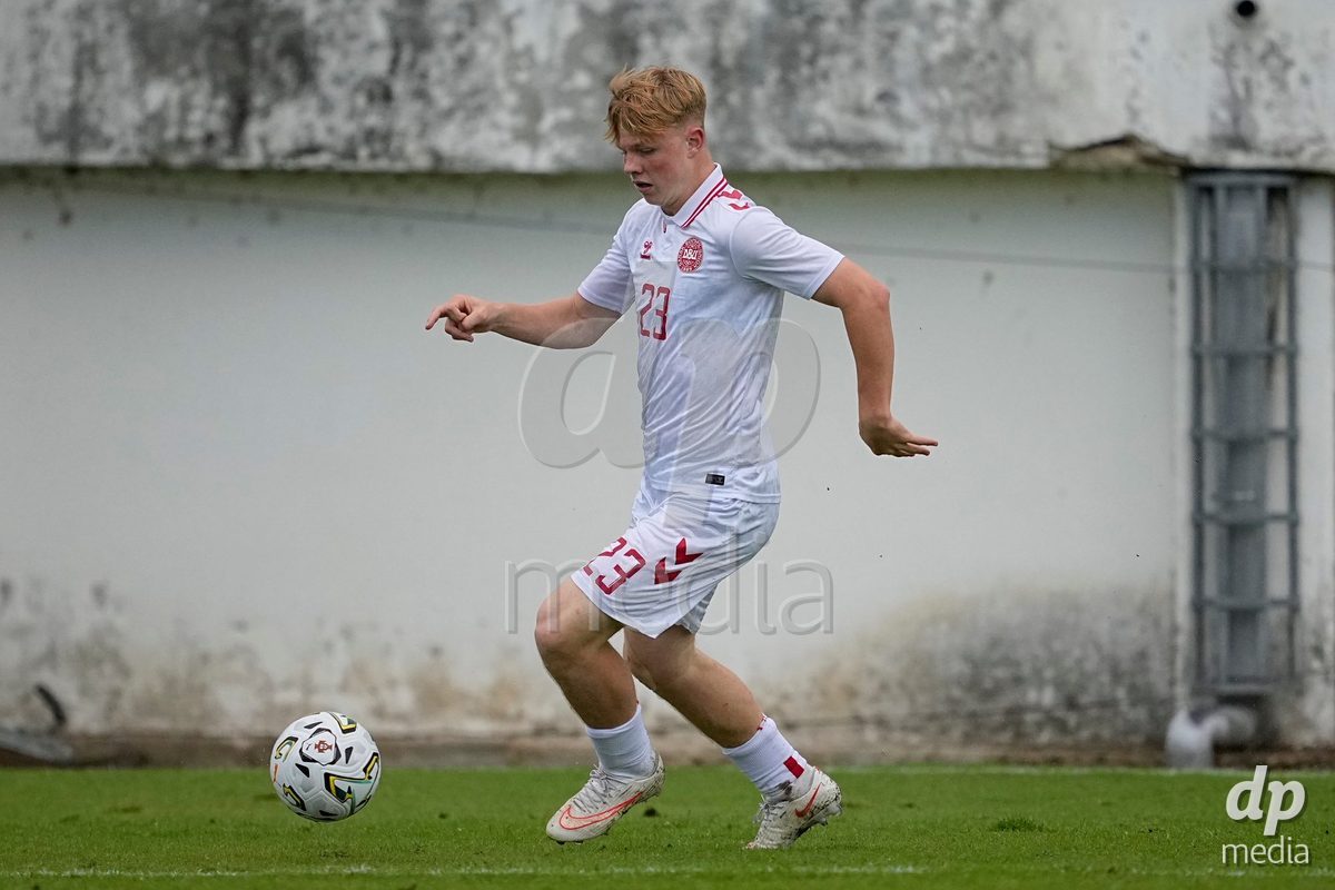 MEALHADA, PORTUGAL - SEPTEMBER 30: William Damgaard of Denmark during the International Friendly match between Denmark U17 and Qatar U17 at Estadio Municipal Dr. Americo Couto on September 30, 2026 in Mealhada, Portugal.