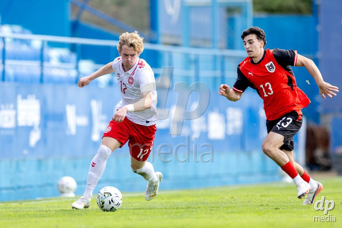 VIZELA, PORTUGAL - SEPTEMBER 30: William Thomsen of Denmark U19, o13 during the International Friendly match between Denmark U19 and Austria U19 at Estadio FC Vizela on September 30, 2026 in Vizela, Portugal