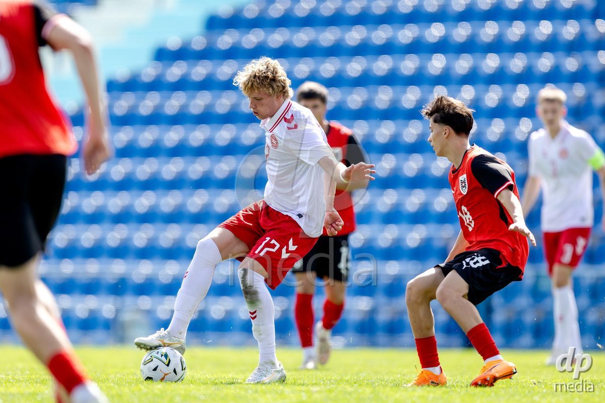 VIZELA, PORTUGAL - SEPTEMBER 30: William Thomsen of Denmark U19 during the International Friendly match between Denmark U19 and Austria U19 at Estadio FC Vizela on September 30, 2026 in Vizela, Portugal