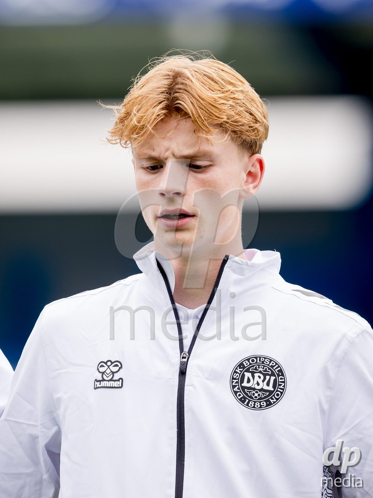 VIZELA, PORTUGAL - SEPTEMBER 30: Max Jensen of Denmark U19 during the International Friendly match between Denmark U19 and Austria U19 at Estadio FC Vizela on September 30, 2026 in Vizela, Portugal