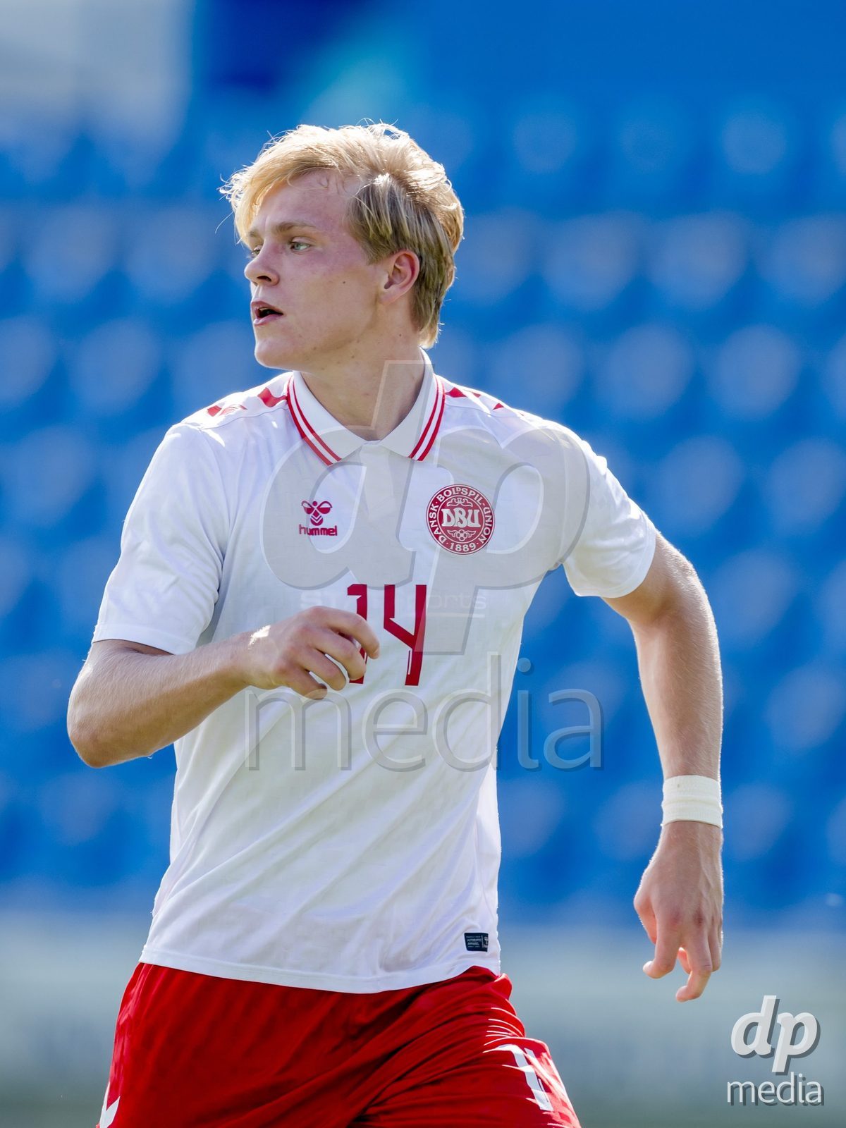 VIZELA, PORTUGAL - SEPTEMBER 30: Adam Kleis Kristoffersen of Denmark U19 during the International Friendly match between Denmark U19 and Austria U19 at Estadio FC Vizela on September 30, 2026 in Vizela, Portugal