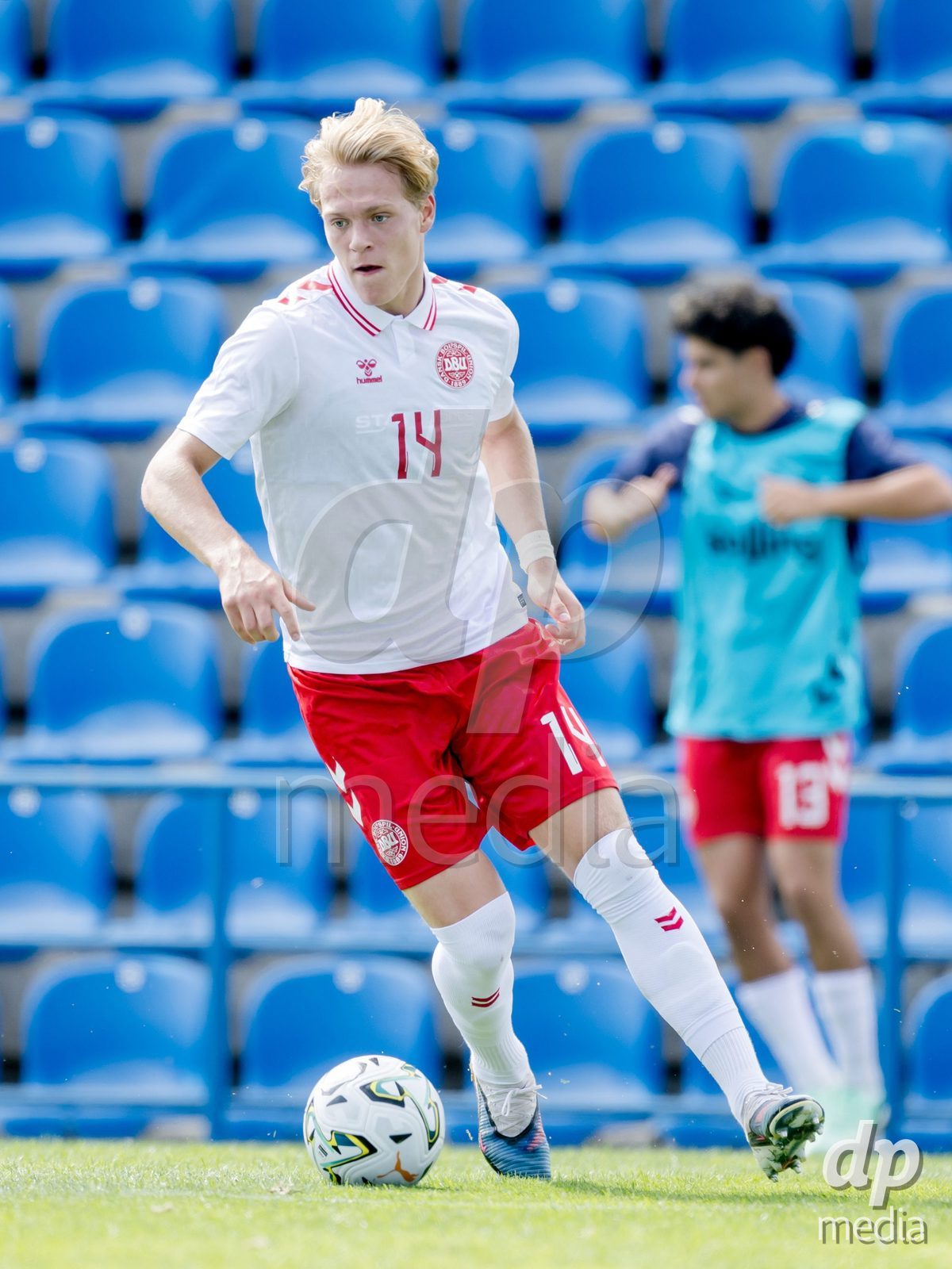 VIZELA, PORTUGAL - SEPTEMBER 30: Adam Kleis Kristoffersen of Denmark U19 during the International Friendly match between Denmark U19 and Austria U19 at Estadio FC Vizela on September 30, 2026 in Vizela, Portugal