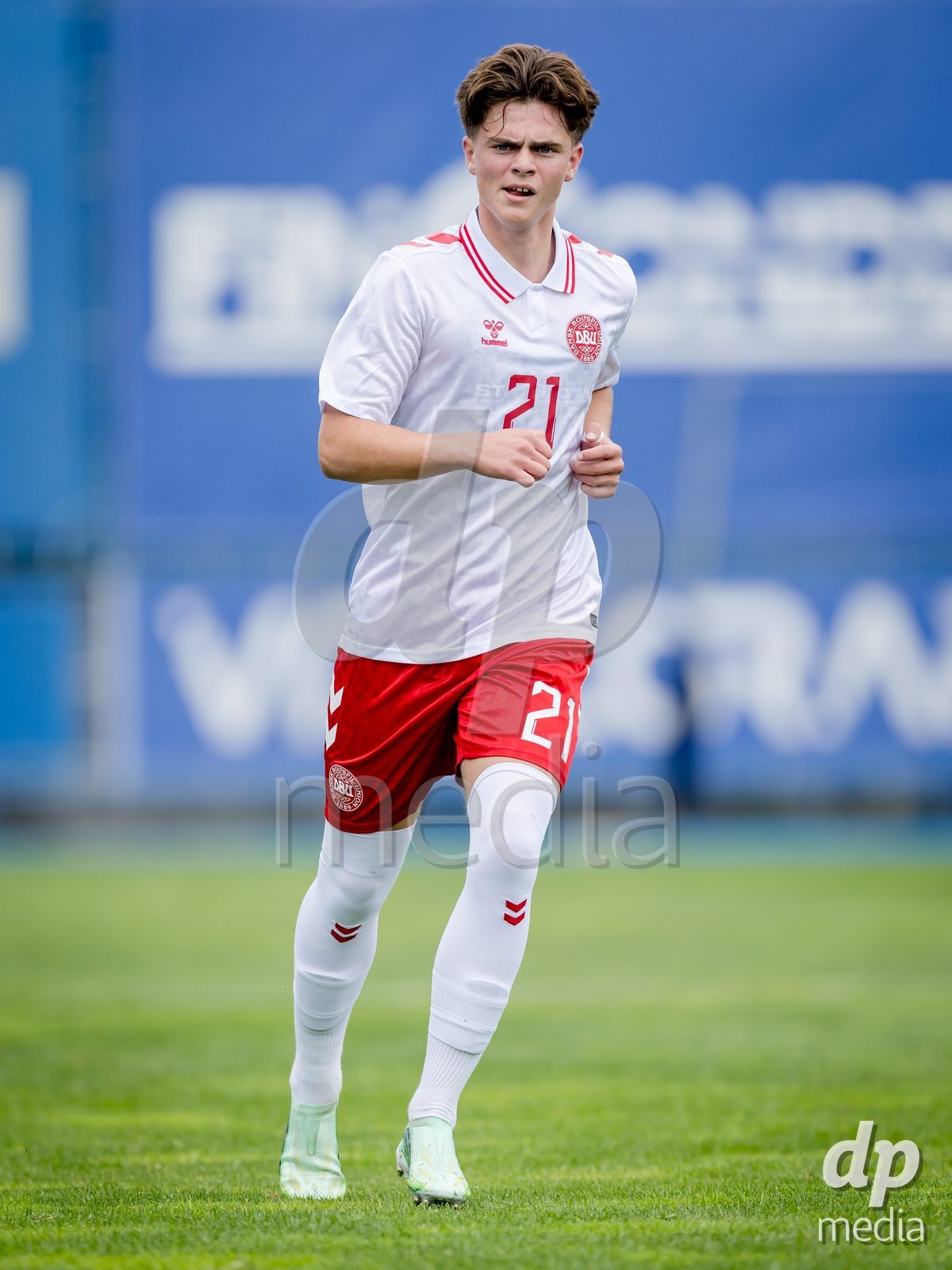 VIZELA, PORTUGAL - SEPTEMBER 30: Adam Fuglsang of Denmark U19 during the International Friendly match between Denmark U19 and Austria U19 at Estadio FC Vizela on September 30, 2026 in Vizela, Portugal