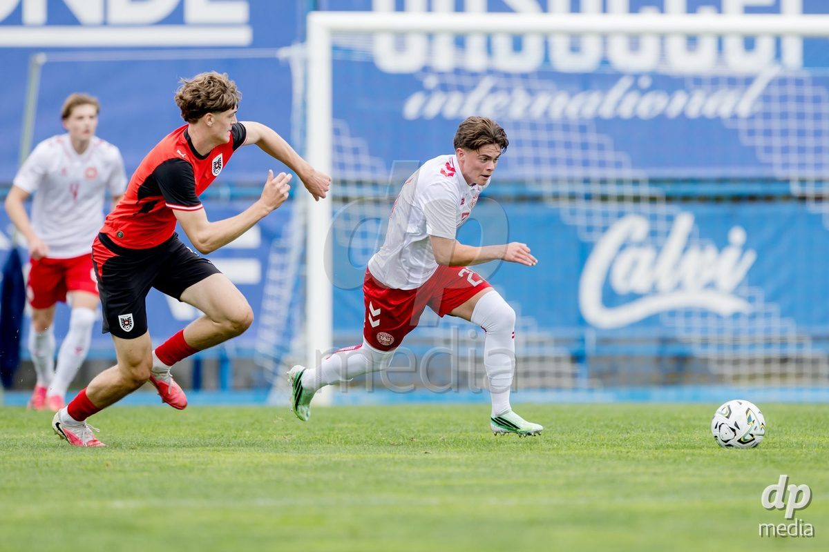 VIZELA, PORTUGAL - SEPTEMBER 30: Adam Fuglsang of Denmark U19 during the International Friendly match between Denmark U19 and Austria U19 at Estadio FC Vizela on September 30, 2026 in Vizela, Portugal
