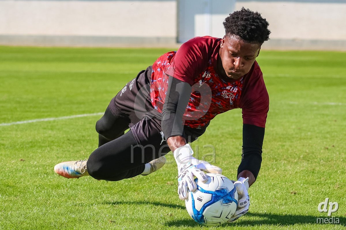 SENEC, SLOVAKIA - OCTOBER 1: of Switzerland team warm-up the International Friendly football match between Slovakia U19 and Switzerland U19 at NTC Senec on October on 1st October 2026 in Senec, Slovakia.