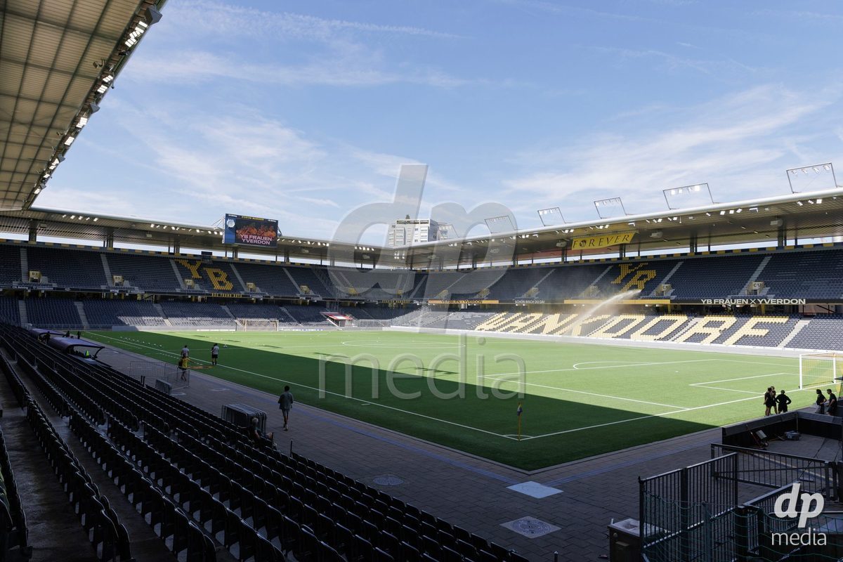 BERN, SWITZERLAND  - September 6: Wankdorf Stadion during the AXA Women's Super League match between BSC YB Frauen and FC Yverdon Women at Wankdorf Stadion on September 6, 2026 in Bern, Switzerland.