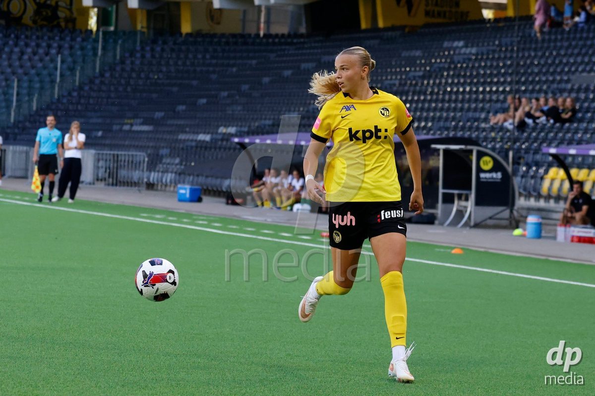 BERN, SWITZERLAND  - September 6: Maja Jelcic (99) of BSC Young Boys of BSC Young Boys during the AXA Women's Super League match between BSC YB Frauen and FC Yverdon Women at Wankdorf Stadion on September 6, 2026 in Bern, Switzerland.