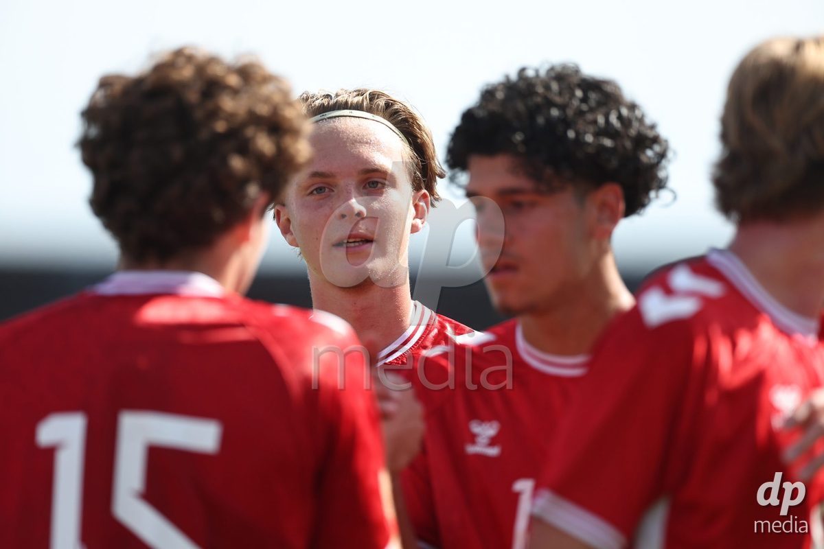 KARLOVAC, CROATIA - OCTOBER 2: Willads Emil Tuxen of Denmark celebrate after Kerim Sejdic scores a goal during the International Friendly match between Denmark U18 and Croatia U18 at Branko Cavlovic-Cavlek Stadium on October 2, 2026 in Karlovac, Croatia. Photo: Slavko Midzor/Pixsell/DP Media