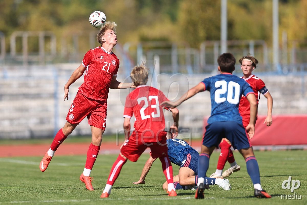 KARLOVAC, CROATIA - OCTOBER 2: William Laugesen during the International Friendly match between Denmark U18 and Croatia U18 at Branko Cavlovic-Cavlek Stadium on October 2, 2026 in Karlovac, Croatia. Photo: Slavko Midzor/Pixsell/DP Media