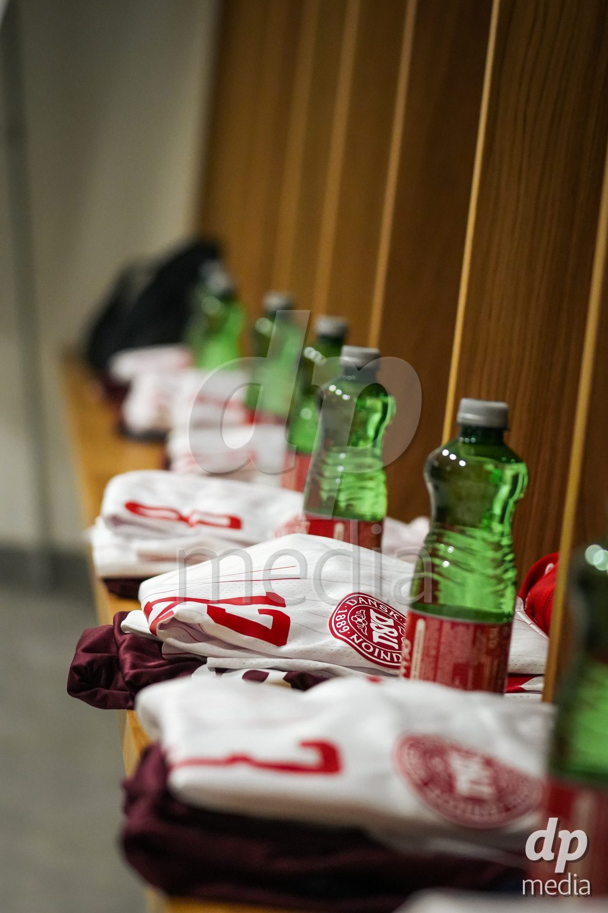 VIENNA, AUSTRIA - OCTOBER 2: Dressing Room Denmark during the UEFA European Qualifiers match between Austria U21 and Denmark U21 at Wiener Sport-Club Stadion on October 2, 2026 in Vienna, Austria.