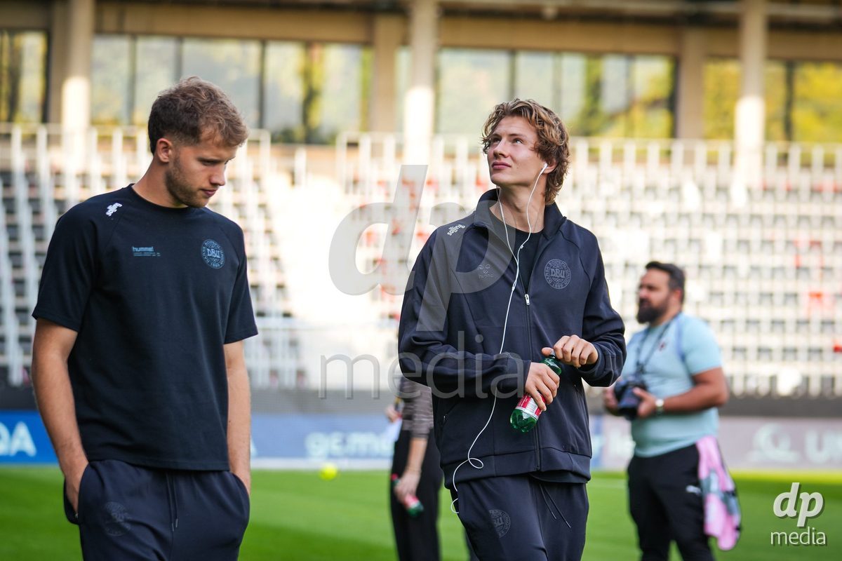 VIENNA, AUSTRIA - OCTOBER 2: UEFA European Qualifiers match between Austria U21 and Denmark U21 at Wiener Sport-Club Stadion on October 2, 2026 in Vienna, Austria.