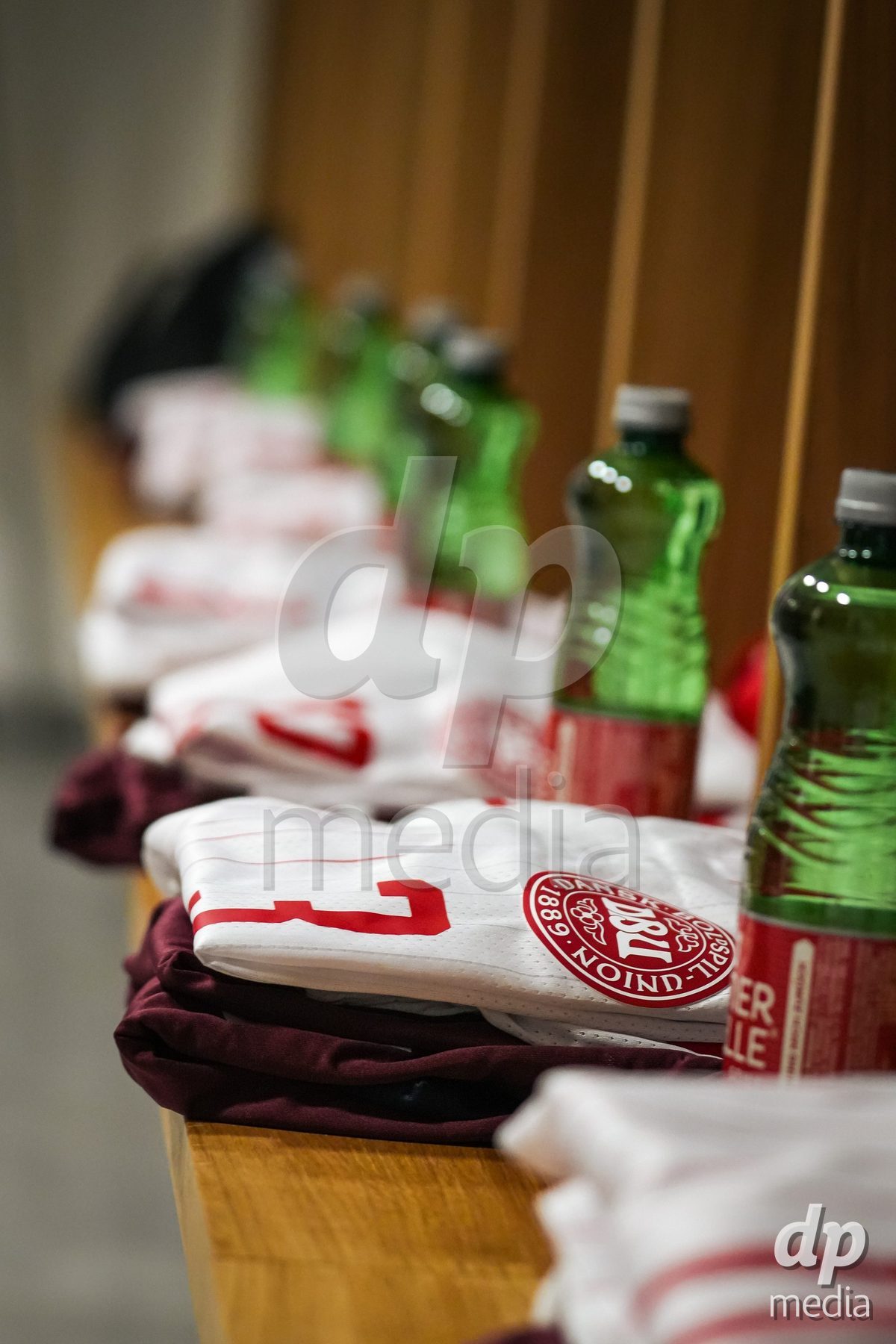 VIENNA, AUSTRIA - OCTOBER 2: Dressing Room Denmark during the UEFA European Qualifiers match between Austria U21 and Denmark U21 at Wiener Sport-Club Stadion on October 2, 2026 in Vienna, Austria.