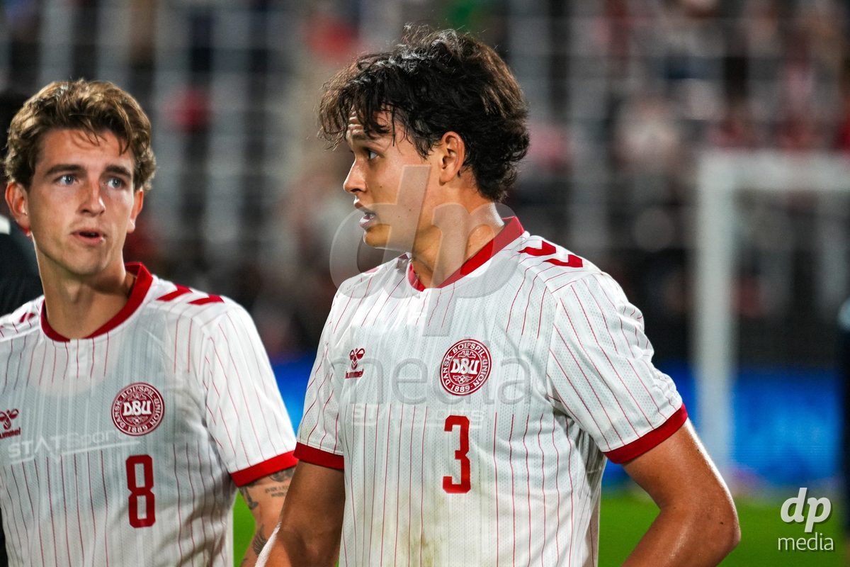 VIENNA, AUSTRIA - OCTOBER 2: Tobias Storm (Dänemark U21, 3) during the UEFA European Qualifiers match between Austria U21 and Denmark U21 at Wiener Sport-Club Stadion on October 2, 2026 in Vienna, Austria.