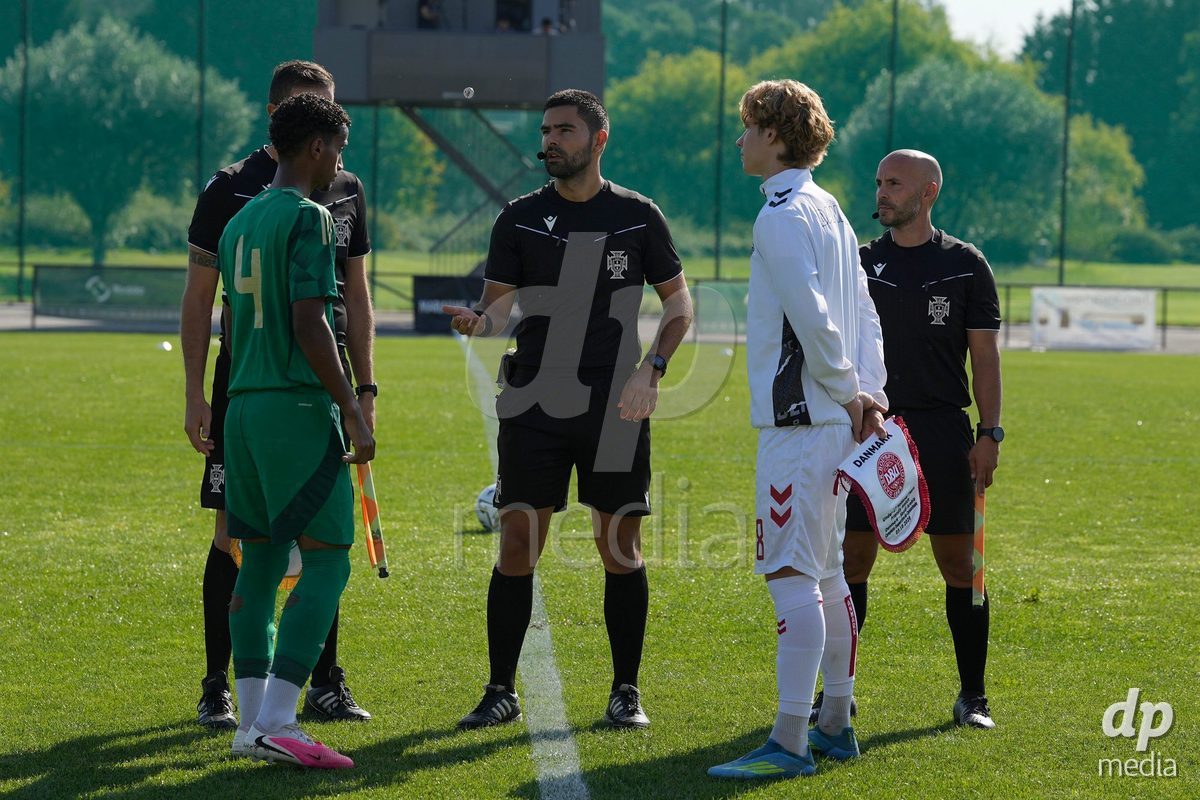 CANTAHEDE, PORTUGAL- OCTOBER 3: Silas Christensen of Denmark during the International Friendly match between Denmark U17 and Saudi Arabia U17 at Complexo Desportivo de Cantanhede on October 3, 2026 in Cantanhede, Portugal.