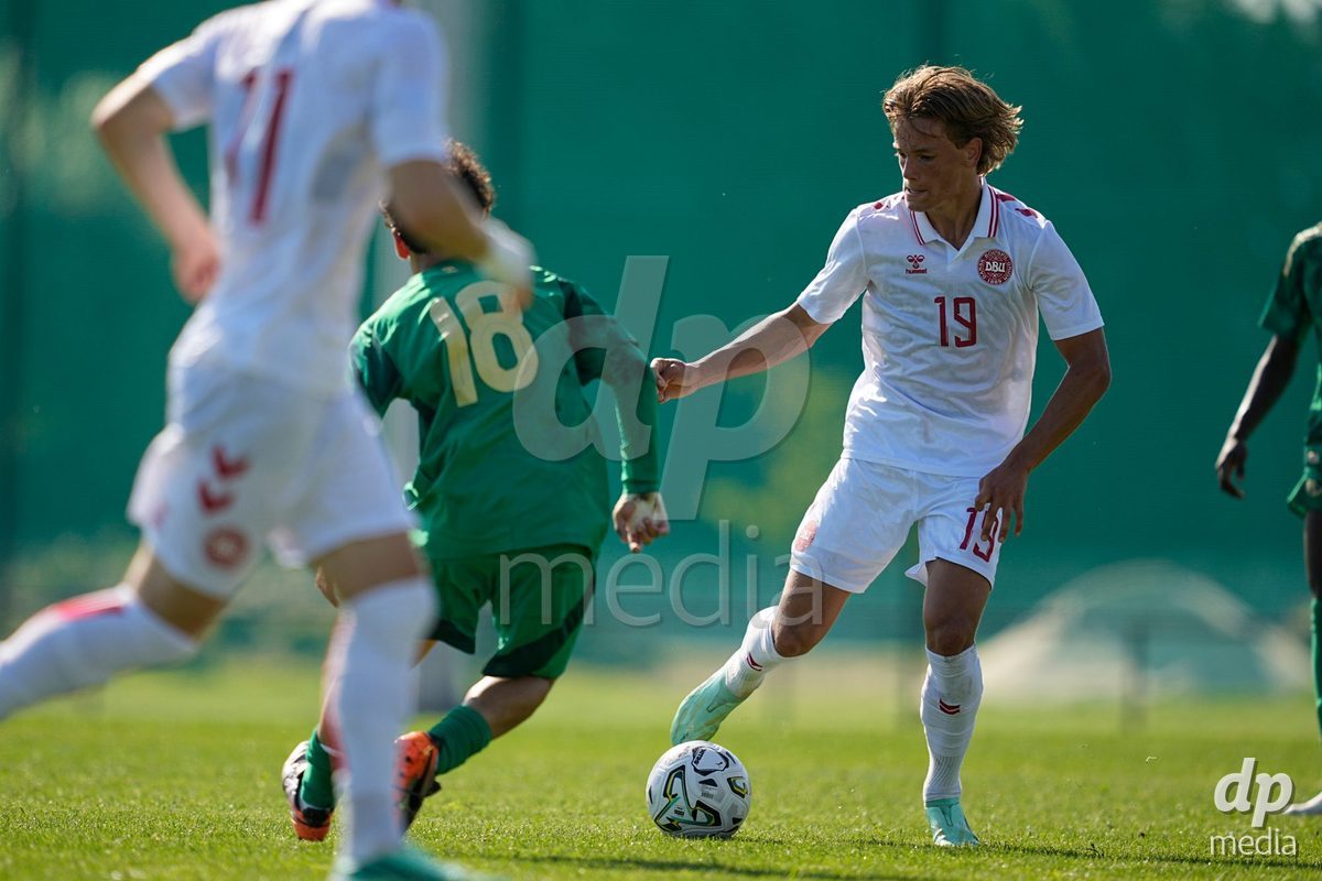 CANTAHEDE, PORTUGAL- OCTOBER 3: Felix Gothler of Denmark during the International Friendly match between Denmark U17 and Saudi Arabia U17 at Complexo Desportivo de Cantanhede on October 3, 2026 in Cantanhede, Portugal.