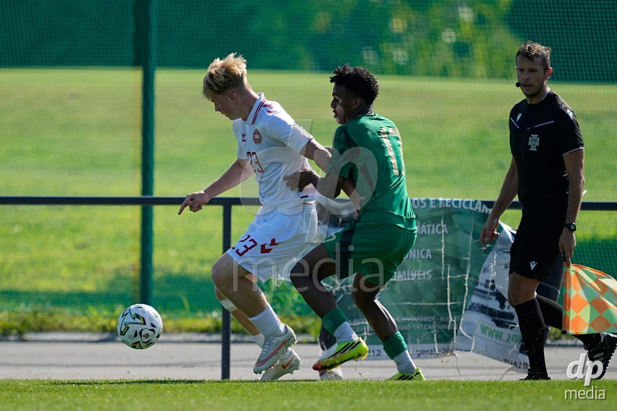 CANTAHEDE, PORTUGAL- OCTOBER 3: Niiklas Daae of Denmark during the International Friendly match between Denmark U17 and Saudi Arabia U17 at Complexo Desportivo de Cantanhede on October 3, 2026 in Cantanhede, Portugal.
