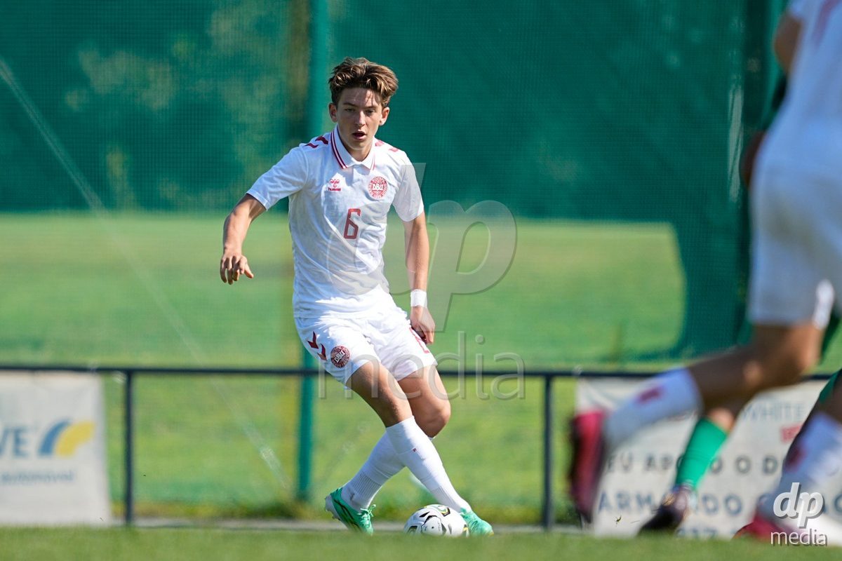 CANTAHEDE, PORTUGAL- OCTOBER 3: Tristan Christensen of Denmark during the International Friendly match between Denmark U17 and Saudi Arabia U17 at Complexo Desportivo de Cantanhede on October 3, 2026 in Cantanhede, Portugal.
