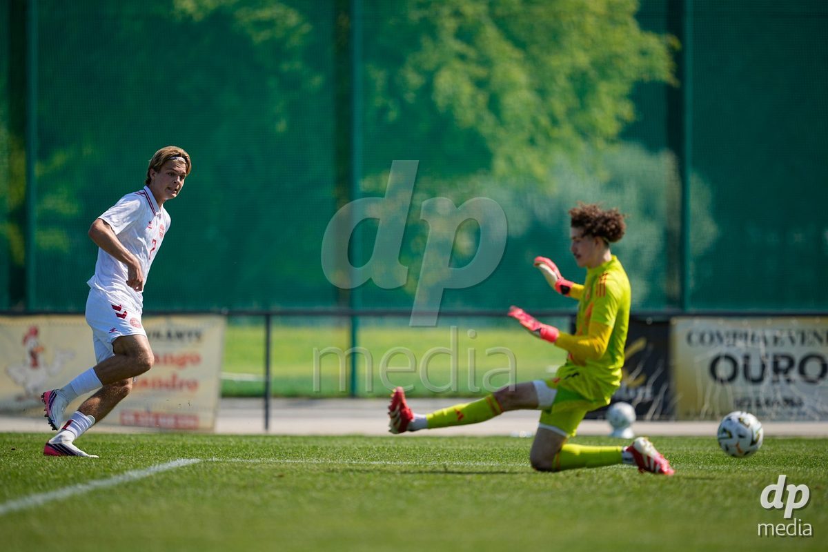 CANTAHEDE, PORTUGAL- OCTOBER 3: Tobias Ekstrand of Denmark during the International Friendly match between Denmark U17 and Saudi Arabia U17 at Complexo Desportivo de Cantanhede on October 3, 2026 in Cantanhede, Portugal.