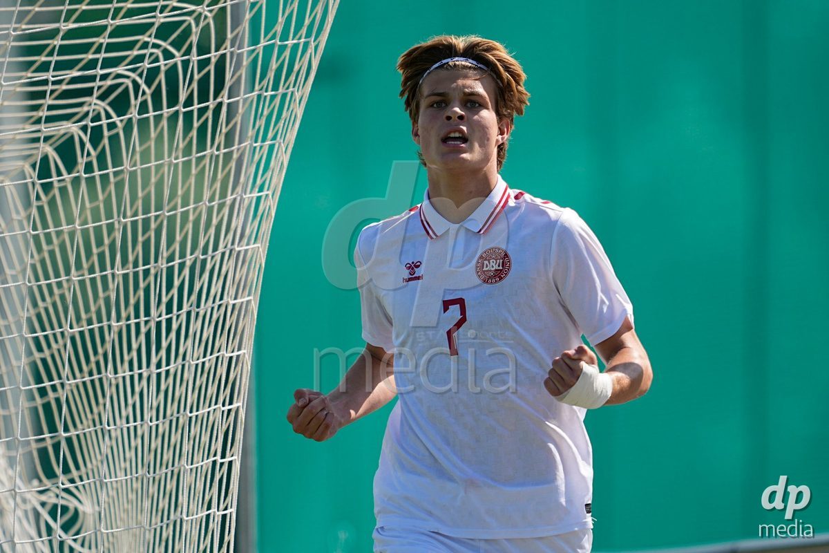 CANTAHEDE, PORTUGAL- OCTOBER 3: Tobias Ekstrand of Denmark during the International Friendly match between Denmark U17 and Saudi Arabia U17 at Complexo Desportivo de Cantanhede on October 3, 2026 in Cantanhede, Portugal.