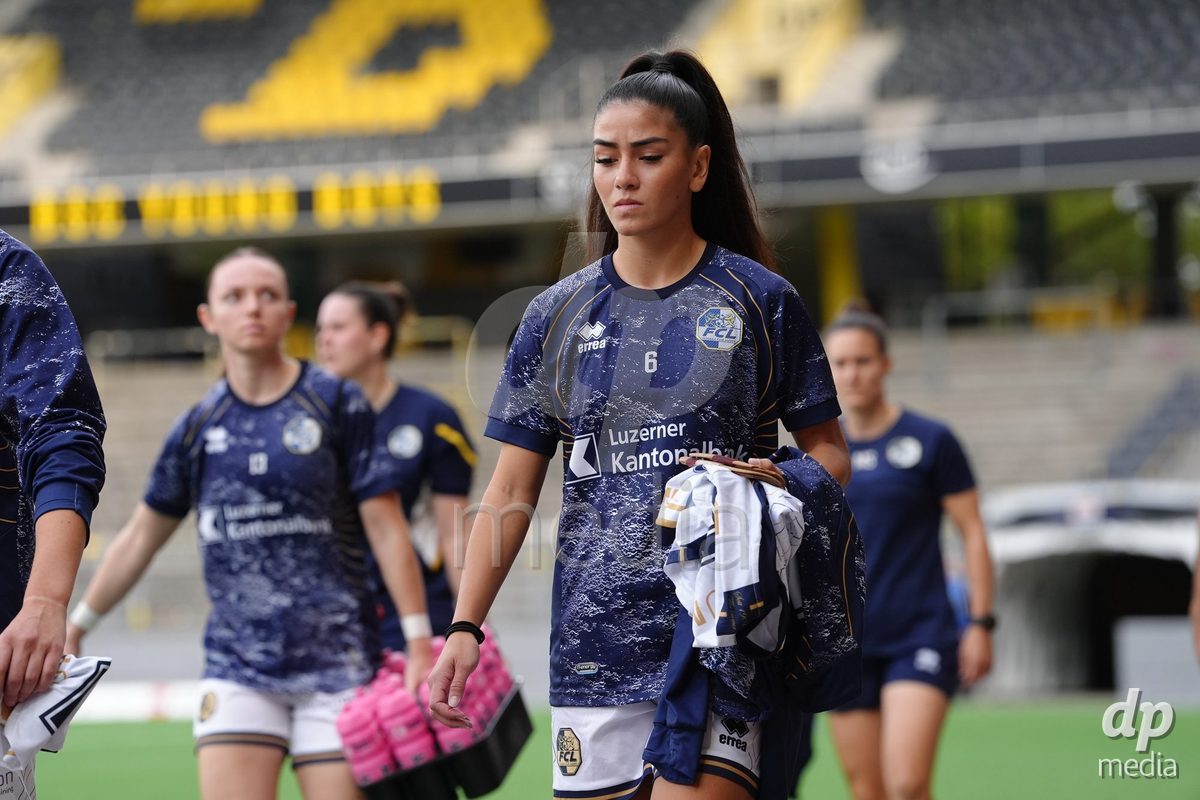 BERN, SWITZERLAND - OCTOBER 3: Michele Schnider (6 FCL) before the AXA Women's Super League match between BSC YB Frauen and FC Luzern at Wankdorf Stadion on October 3, 2026 in Bern, Switzerland.