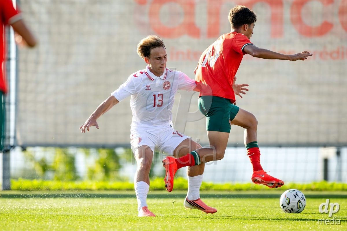 BRAGA, PORTUGAL - OCTOBER 03: during the International Friendly match between Denmark U19 and PORTUGAL U19 at Estadio Amelia Morais on October 03, 2026 in Braga, Portugal