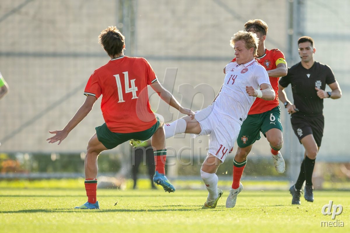 BRAGA, PORTUGAL - OCTOBER 03: during the International Friendly match between Denmark U19 and PORTUGAL U19 at Estadio Amelia Morais on October 03, 2026 in Braga, Portugal