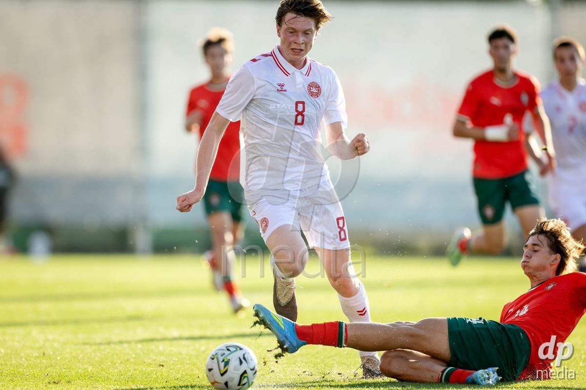 BRAGA, PORTUGAL - OCTOBER 03: during the International Friendly match between Denmark U19 and PORTUGAL U19 at Estadio Amelia Morais on October 03, 2026 in Braga, Portugal