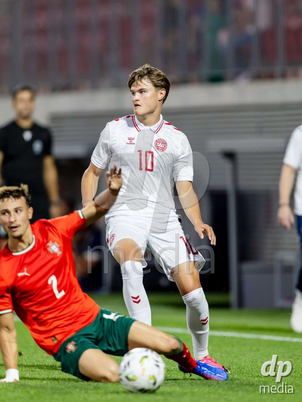 BRAGA, PORTUGAL - OCTOBER 03: during the International Friendly match between Denmark U19 and PORTUGAL U19 at Estadio Amelia Morais on October 03, 2026 in Braga, Portugal