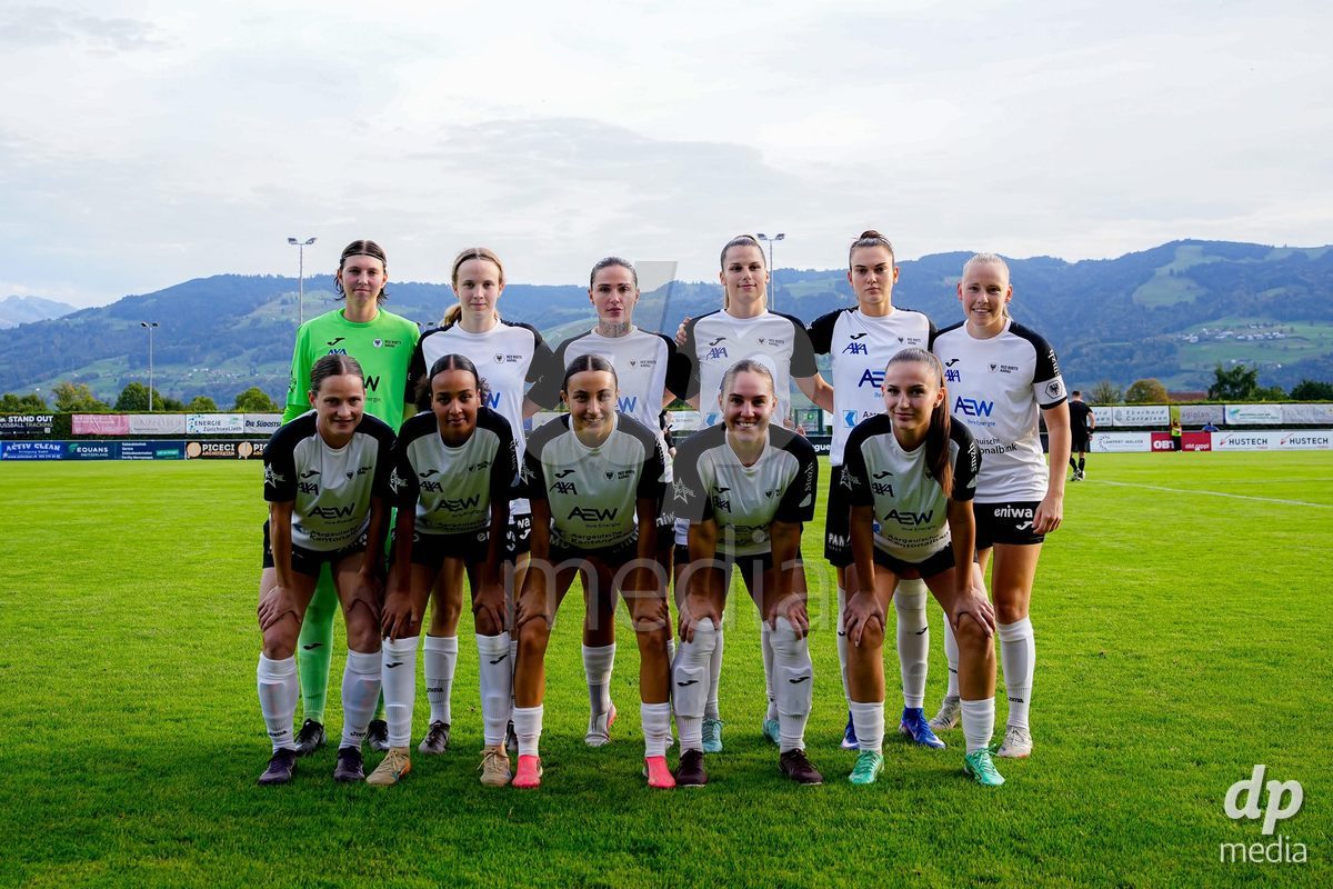 RAPPERSWIL, SWITZERLAND - OCTOBER 3: FC Aarau Frauen 11 photo during the AXA Women's Super League match between FC Rapperswil-Jona and FC Aarau Frauen at Grunfeld on October 3, 2026 in Rapperswil, Switzerland.