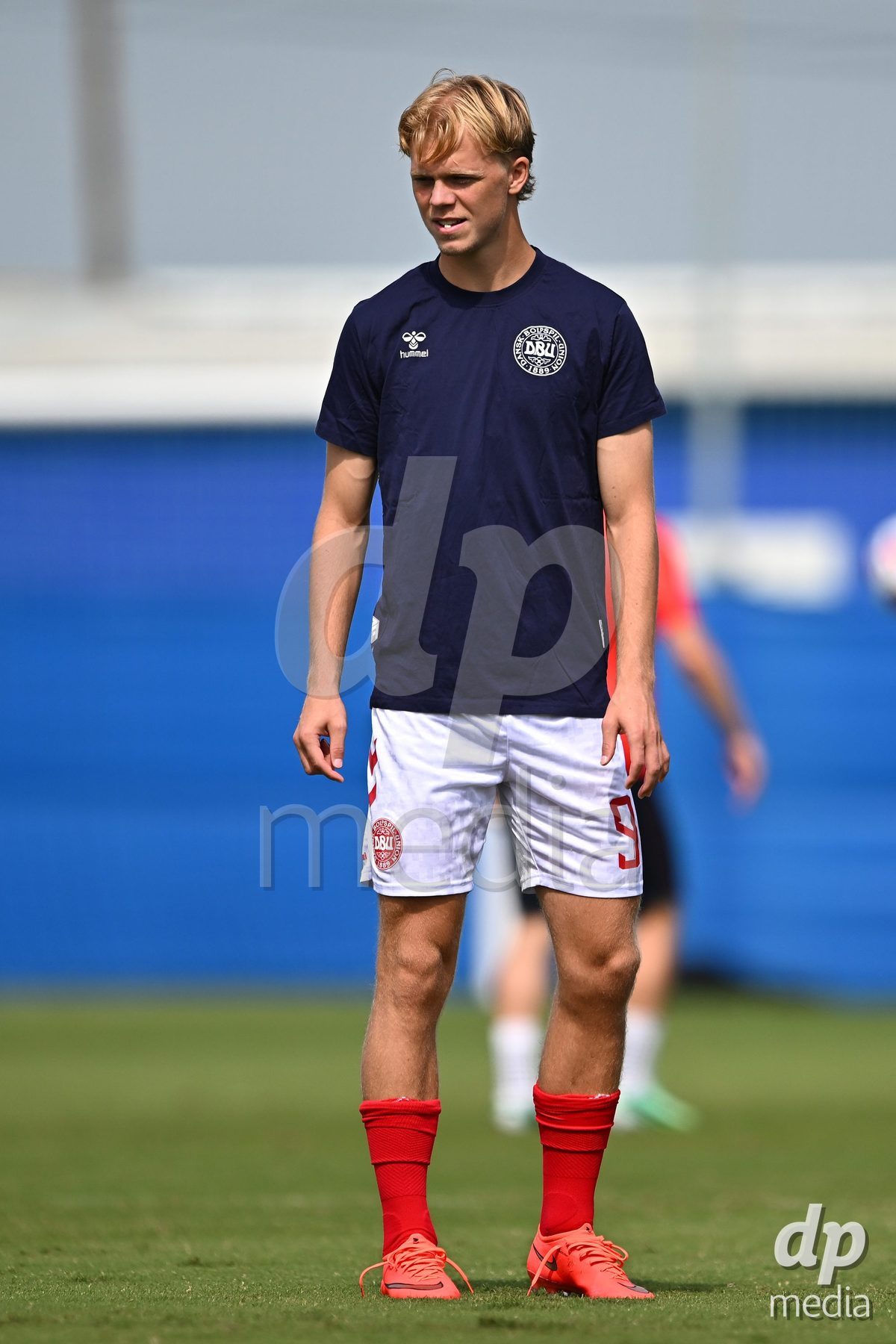 SAN PEDRO DEL PINATAR, SPAIN - OCTOBER 4: Villum Berthelsen of Denmark during the International Friendly match between Denmark U20 and USA U20 at Pinatar Arena on October 4, 2026 in San Pedro del Pinatar, Spain.