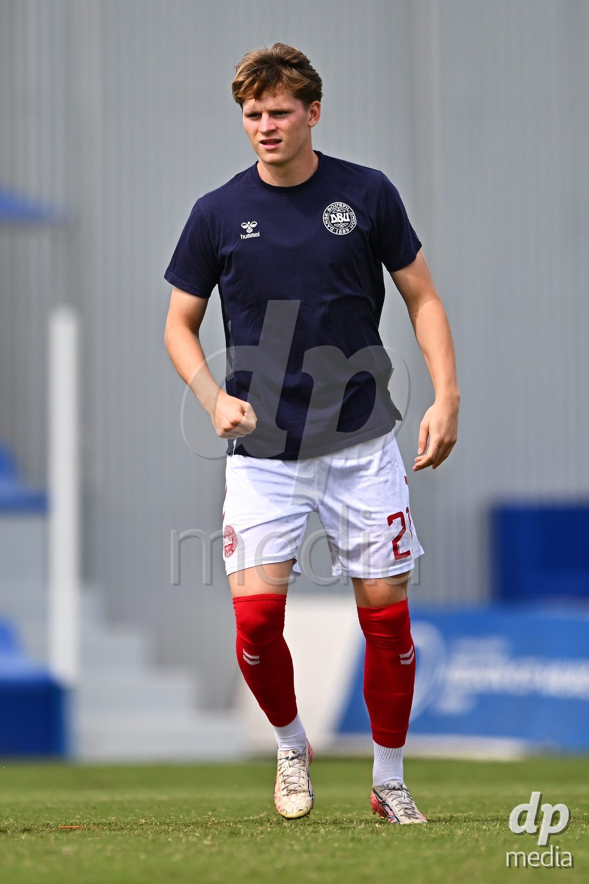 SAN PEDRO DEL PINATAR, SPAIN - OCTOBER 4: Victor Gustafsen of Denmark during the International Friendly match between Denmark U20 and USA U20 at Pinatar Arena on October 4, 2026 in San Pedro del Pinatar, Spain.