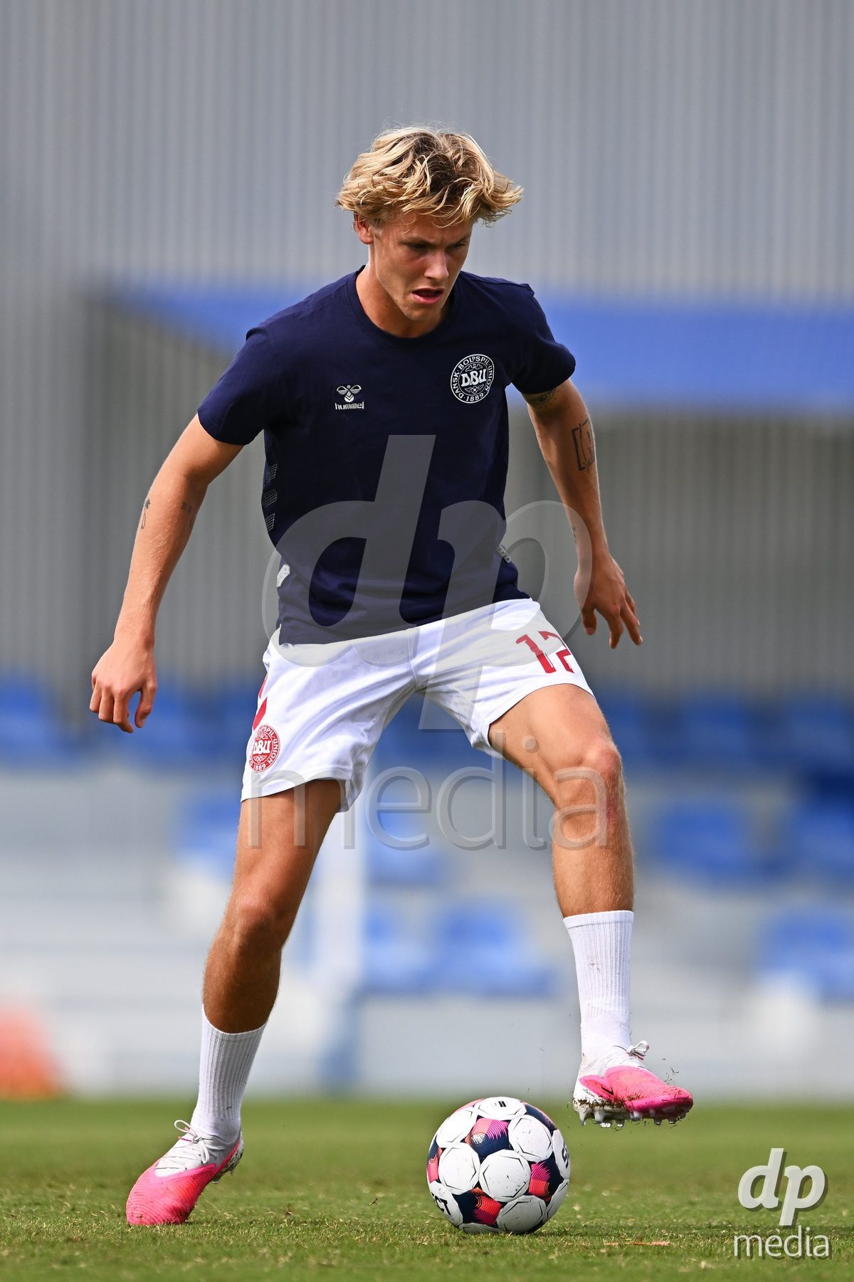 SAN PEDRO DEL PINATAR, SPAIN - OCTOBER 4: Viktor Bender of Denmark during the International Friendly match between Denmark U20 and USA U20 at Pinatar Arena on October 4, 2026 in San Pedro del Pinatar, Spain.