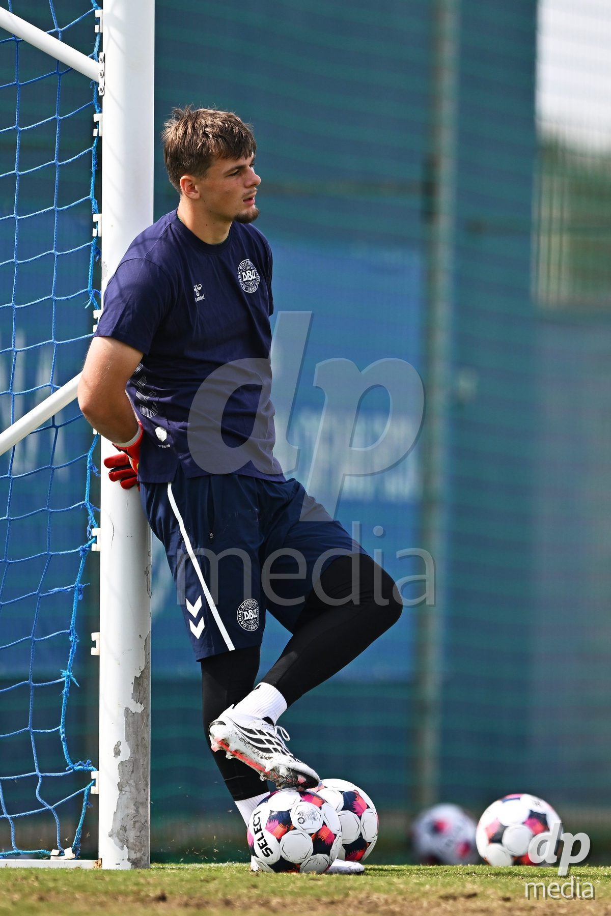 SAN PEDRO DEL PINATAR, SPAIN - OCTOBER 4: Tobias Breum-Harild Goalkeeper of Denmark during the International Friendly match between Denmark U20 and USA U20 at Pinatar Arena on October 4, 2026 in San Pedro del Pinatar, Spain.