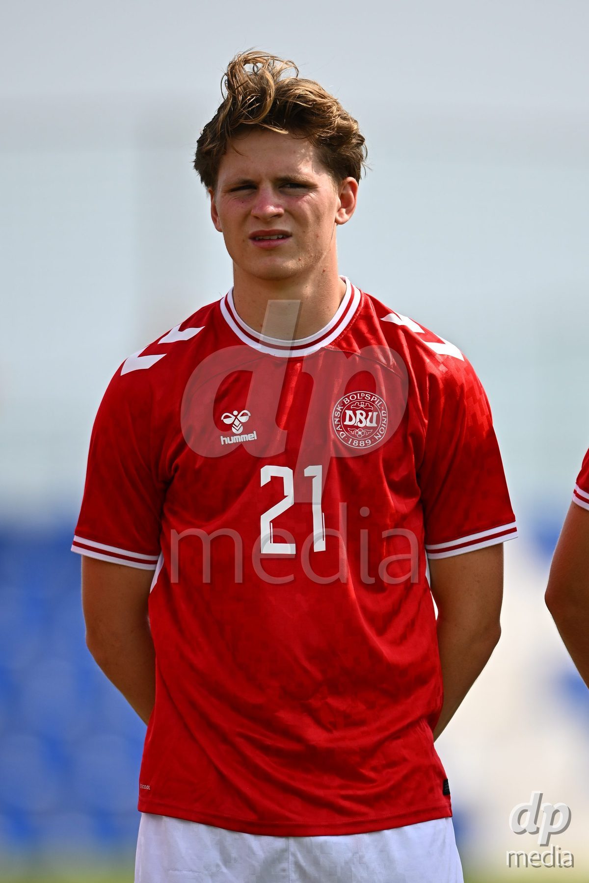 SAN PEDRO DEL PINATAR, SPAIN - OCTOBER 4: Sofus Johannsen of Denmark during the International Friendly match between Denmark U20 and USA U20 at Pinatar Arena on October 4, 2026 in San Pedro del Pinatar, Spain.